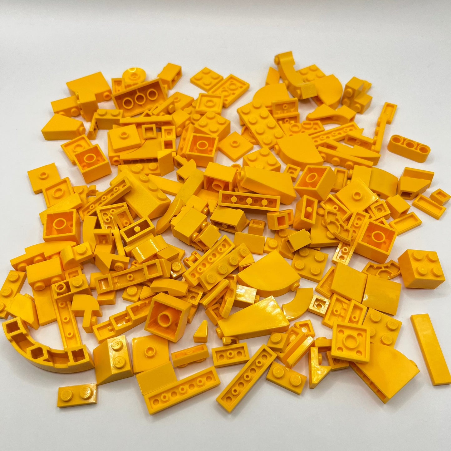 LEGO Bright Light Orange, Mixed Pieces, Approx. 120g