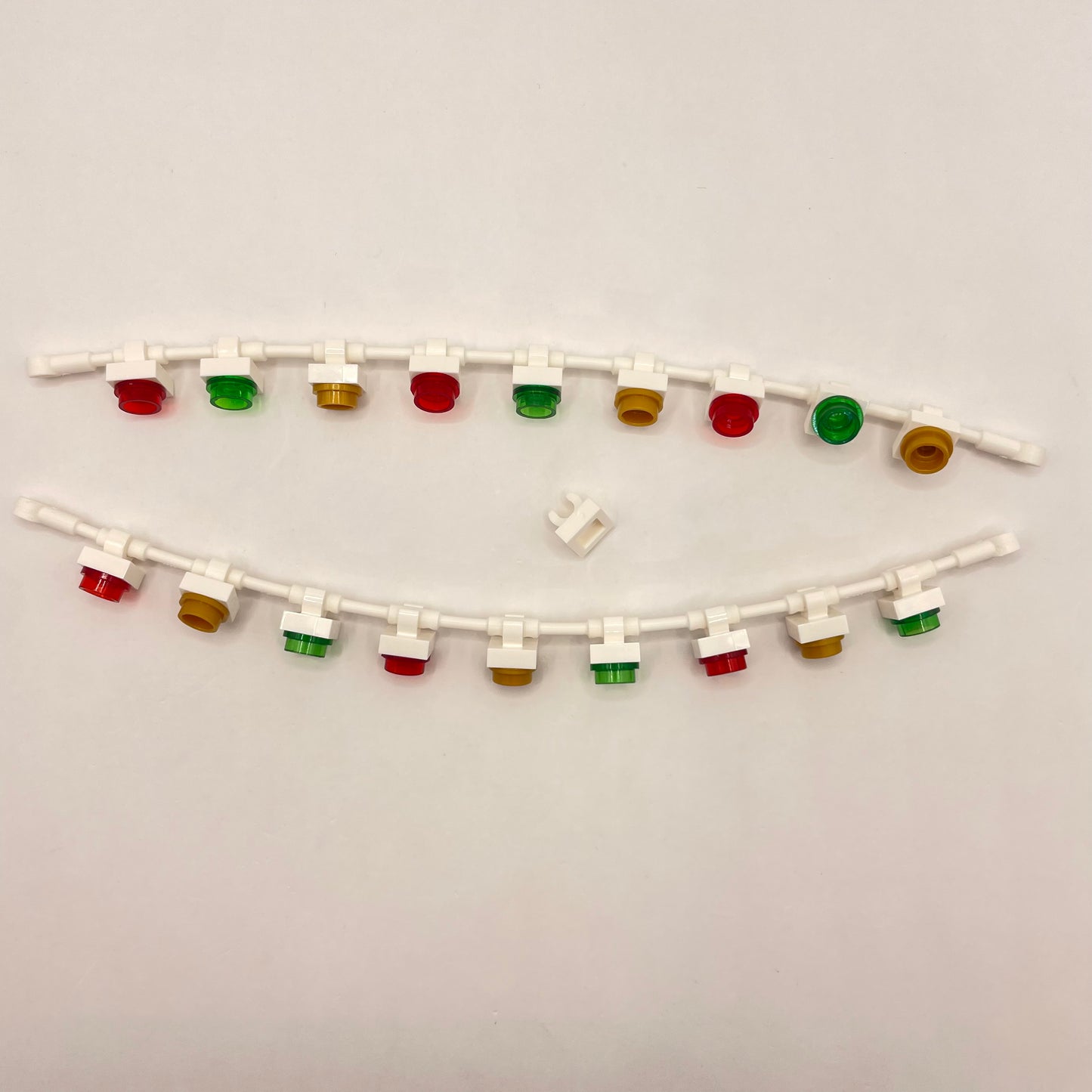 LEGO Christmas Light Cord, Red, Green, and Gold, 39 Pieces