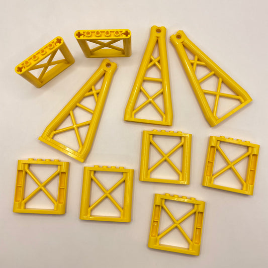 LEGO Girders, Yellow, Building, 10 Pieces