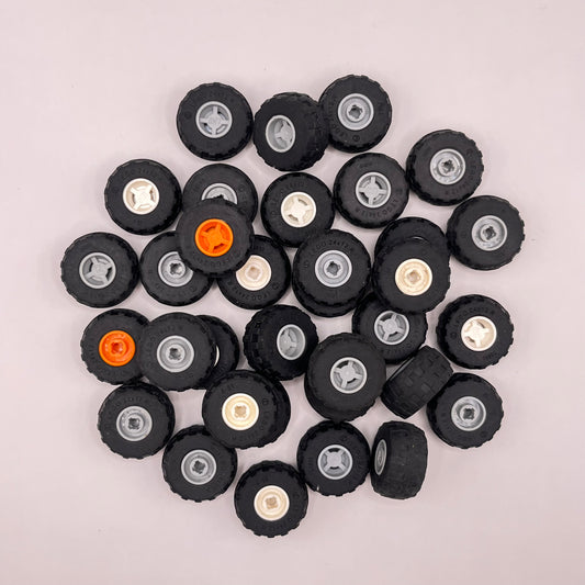 LEGO Wheels, Mixed Colours, Vehicle Pieces, Approx. 150g