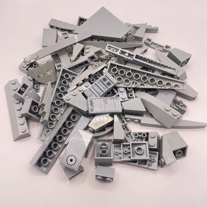 LEGO Slopes, Medium And Large, Light Bluish Grey, Approx. 125g