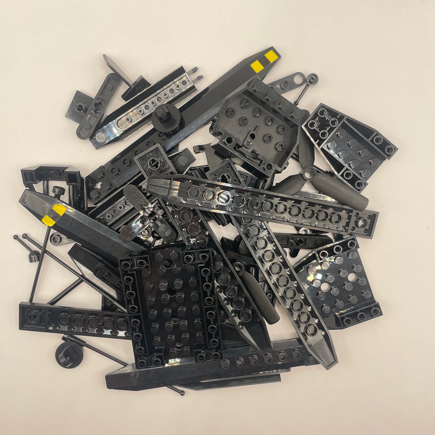 LEGO Flight Vehicle Pieces, Black, Approx. 100g