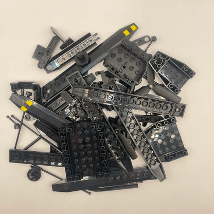 LEGO Flight Vehicle Pieces, Black, Approx. 100g