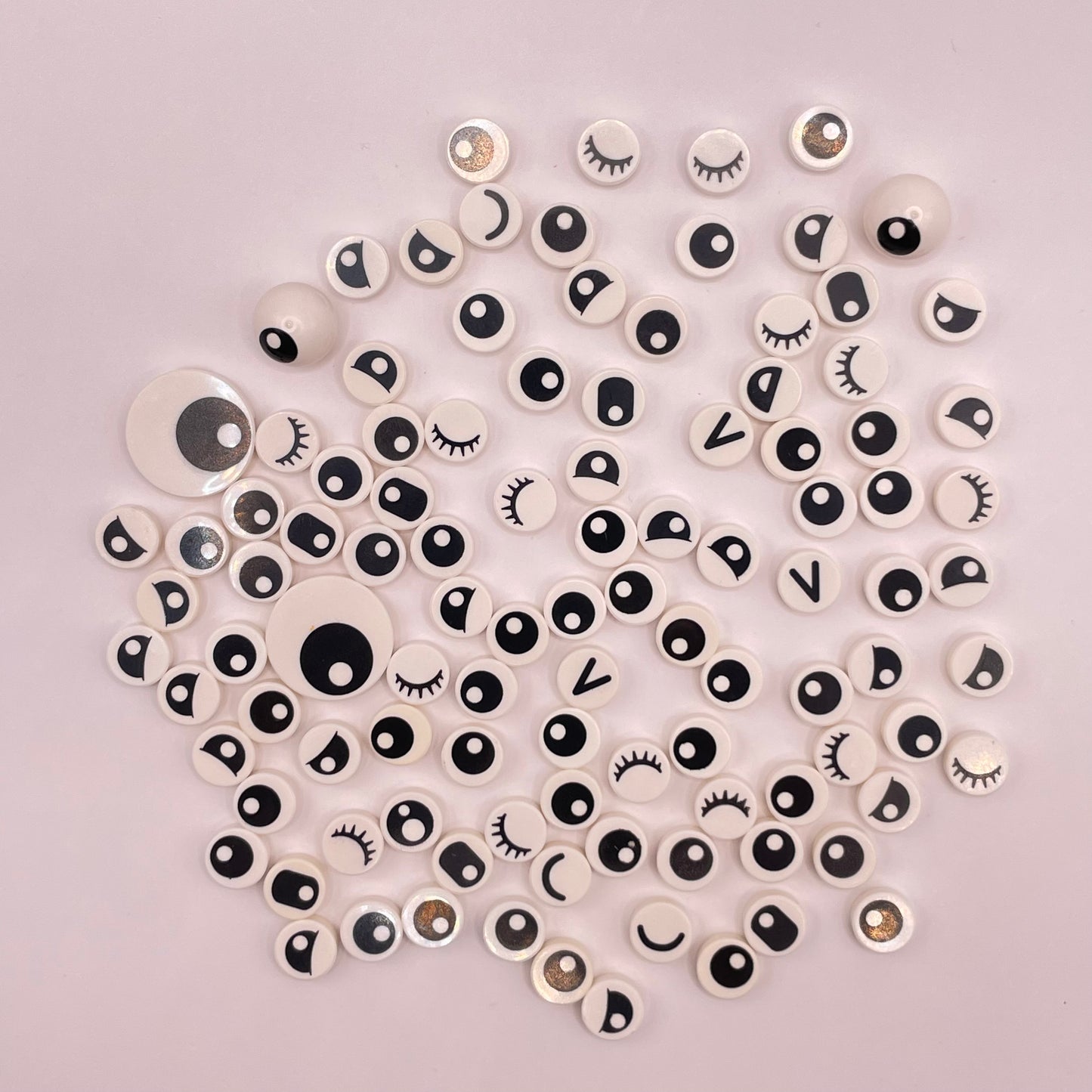 LEGO Eyes, Black and White, Animals, 100 Pieces