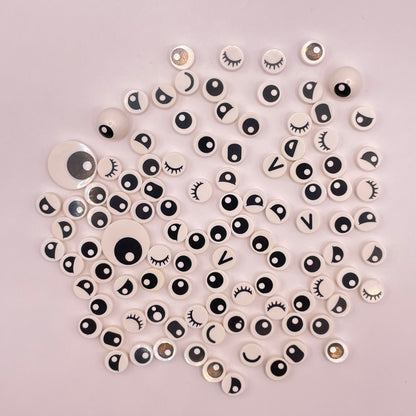 LEGO Eyes, Black and White, Animals, 100 Pieces