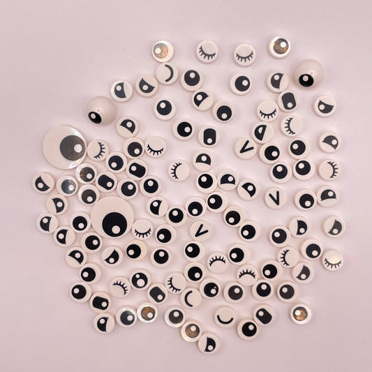 LEGO Eyes, Black and White, Animals, 100 Pieces
