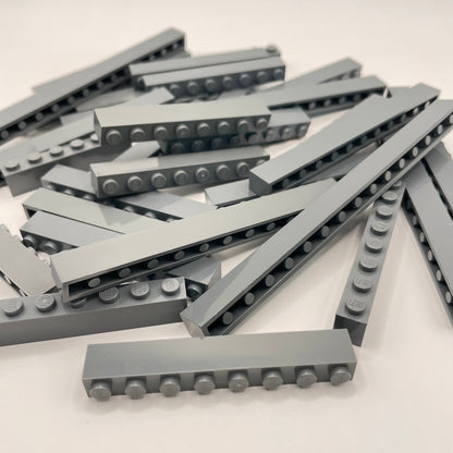 LEGO Bricks 1x Wide, Long, Dark Bluish Grey, Approx. 110g