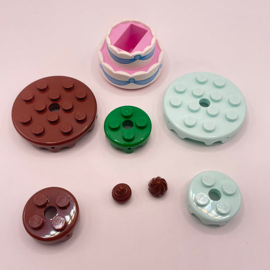 LEGO Cakes, Frosting, Mixed Colours, 8 Pieces