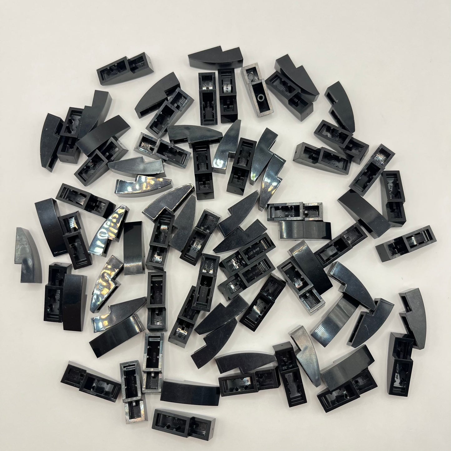 LEGO Black, 1x1x3 Slope, 75 Pieces