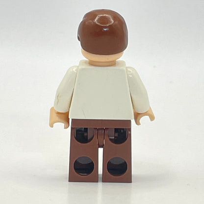 LEGO Han Solo White Shirt, No Wrinkles, Star Wars, Minifigure (sw0084) Wrong Head
