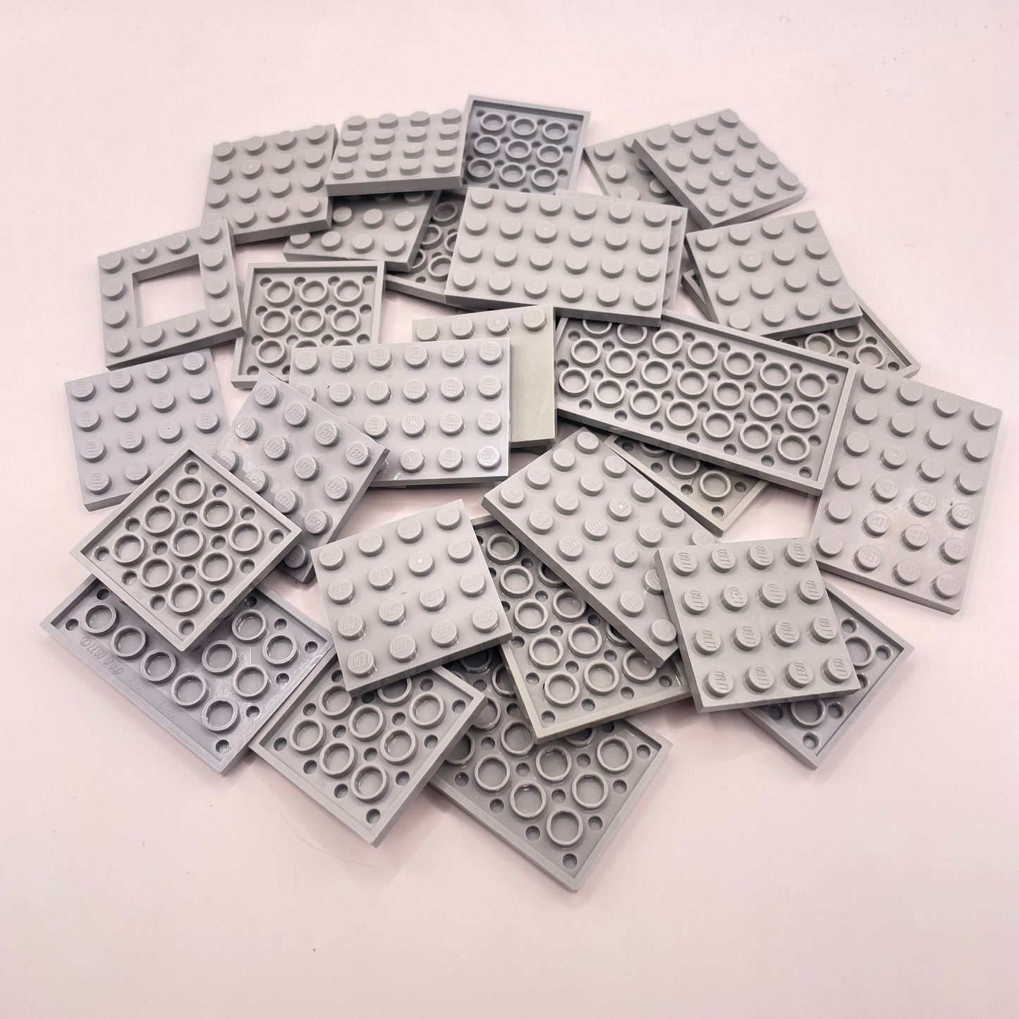 LEGO  Plates, 4x Wide, Light Bluish Grey, Approx. 80g