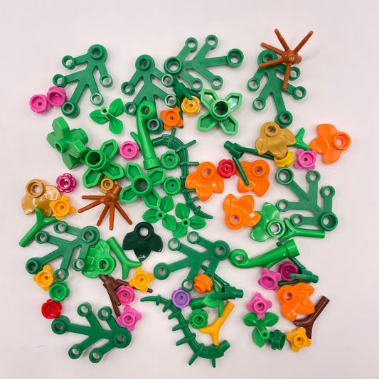 LEGO Flowers and Leaves, Mixed Colours, Plant, 70 Pieces