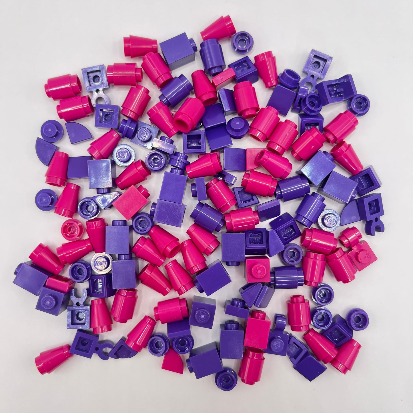 LEGO Greebling, Pink and Purple, Approx. 30g