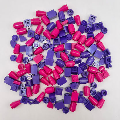 LEGO Greebling, Pink and Purple, Approx. 30g