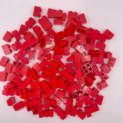 LEGO 1x,Short, Bricks, Red, Approx. 110g