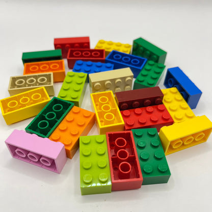 LEGO 2 x 4 Bricks, Mixed Colours, 25 Pieces