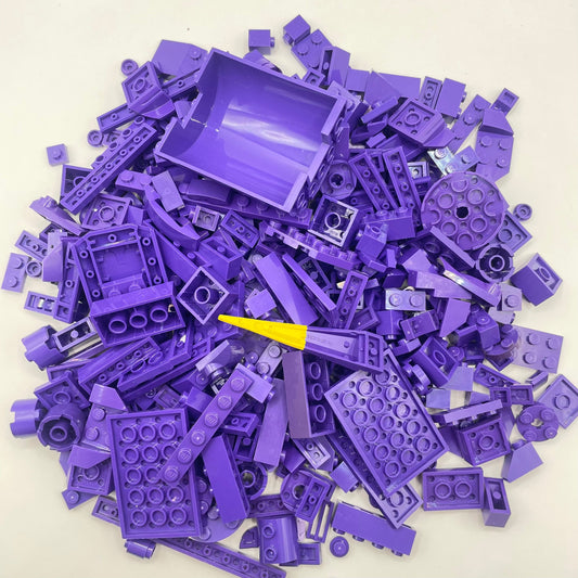 LEGO Dark Purple, Mixed Pieces, Approx. 230g