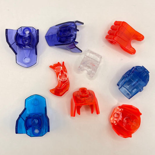 LEGO Bionicle Pieces, Transparent, 9 Pieces