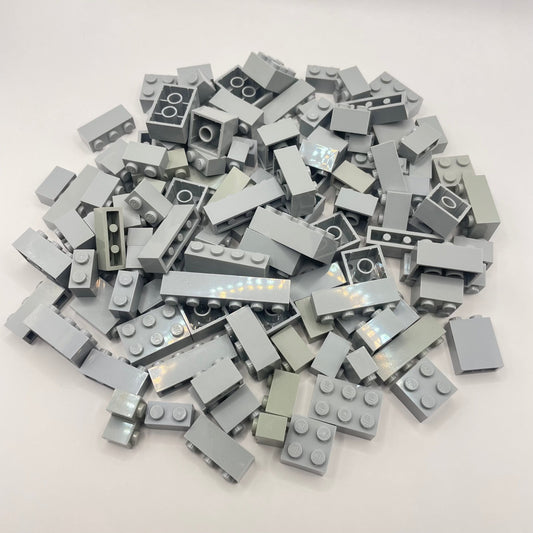 LEGO Light Bluish Grey, Small Bricks, Approx. 140g