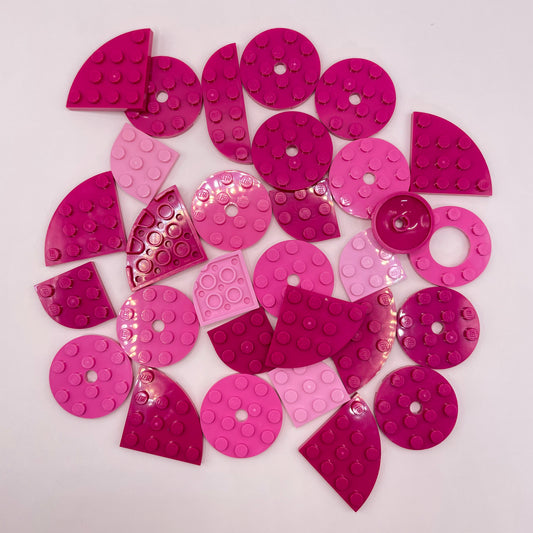 LEGO Round, Mixed Pink, Approx. 40g