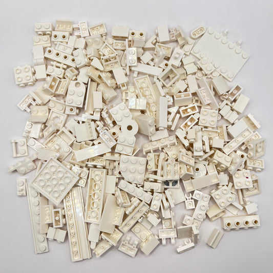 LEGO White Mixed SNOT Pieces Approx. 150g