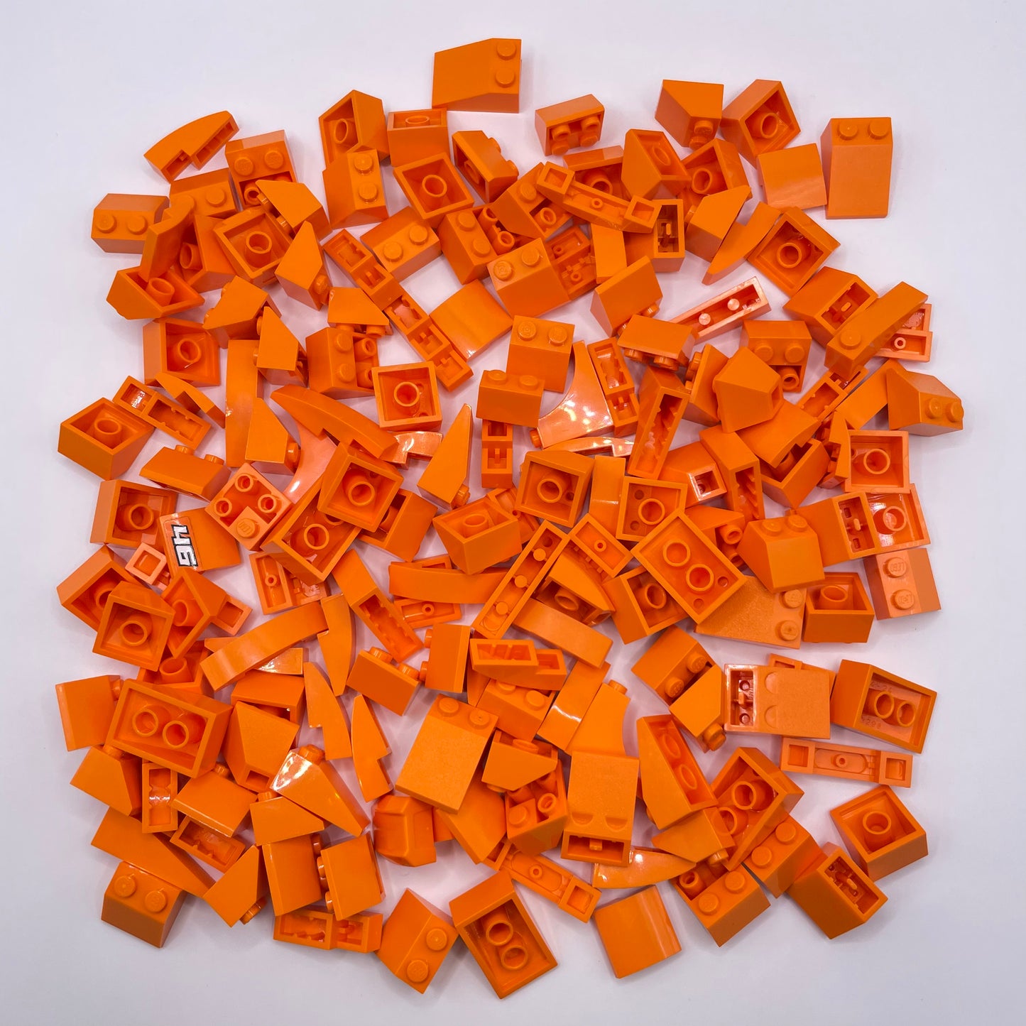 LEGO Medium Slopes, Orange, Approx. 160g