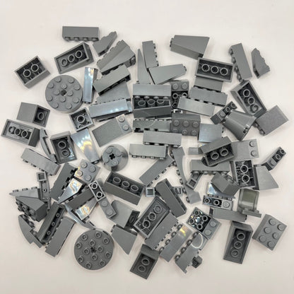 LEGO Dark Bluish Grey, Bricks, Slopes, Approx. 130g Castle