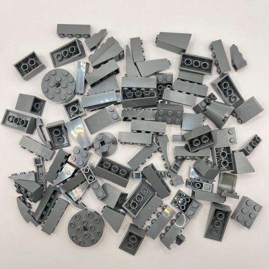LEGO Dark Bluish Grey, Bricks, Slopes, Approx. 130g Castle