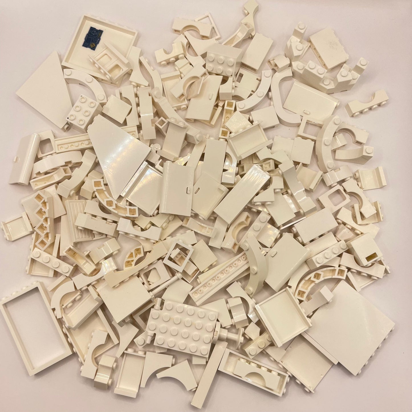 LEGO Mixed Building Pieces, White, Approx. 280g