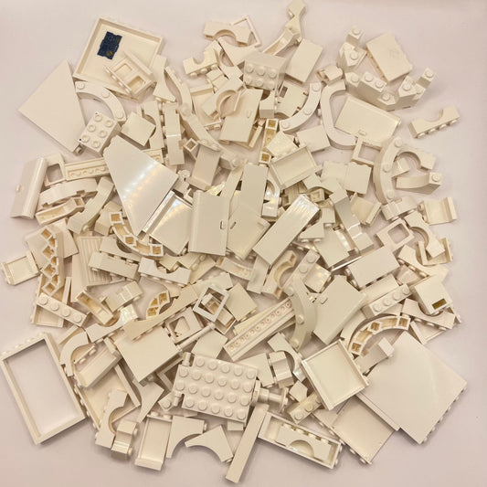 LEGO Mixed Building Pieces, White, Approx. 280g