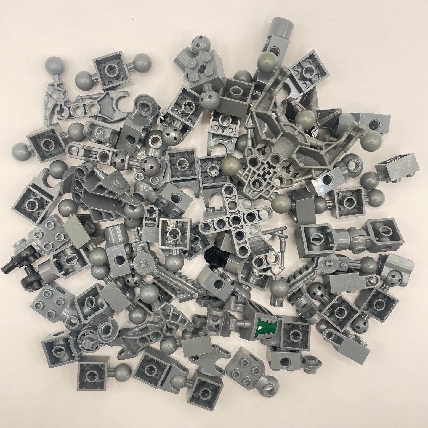 LEGO Bionicle Joints, Dark Bluish Grey, Approx. 160g