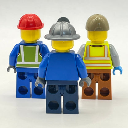 LEGO Construction Workers, City, Minifigures (pack of 3)