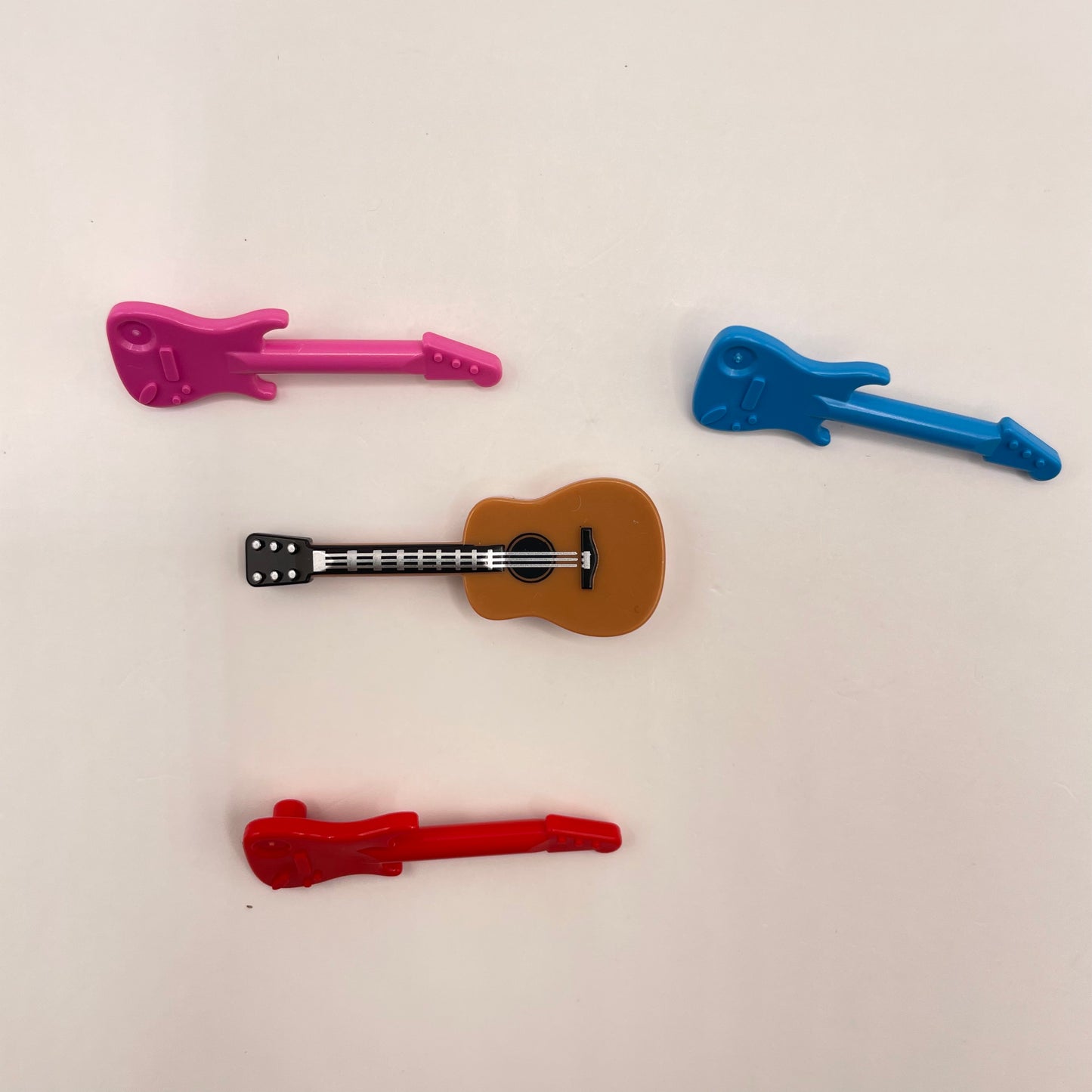 LEGO Mixed Guitars, Minifigure Accessories, 4 Pieces