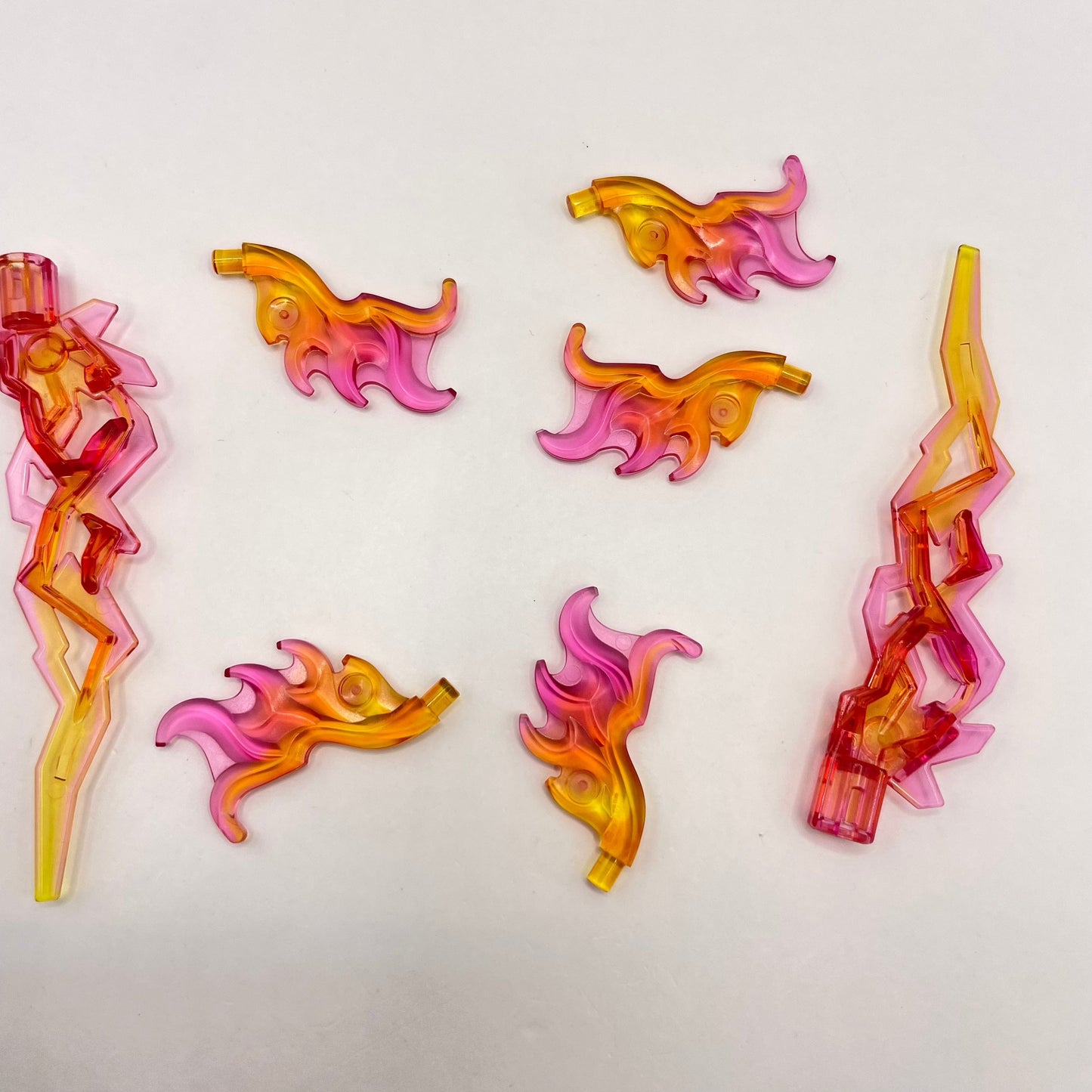 LEGO Transparent Wings, Energy Effects, Mixed Pieces, (7 Pieces)