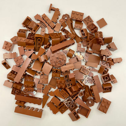 LEGO Mixed Pieces, Reddish Brown, Approx. 135g