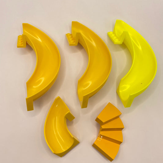 LEGO Yellow, Slides and Stairs, 5 Pieces