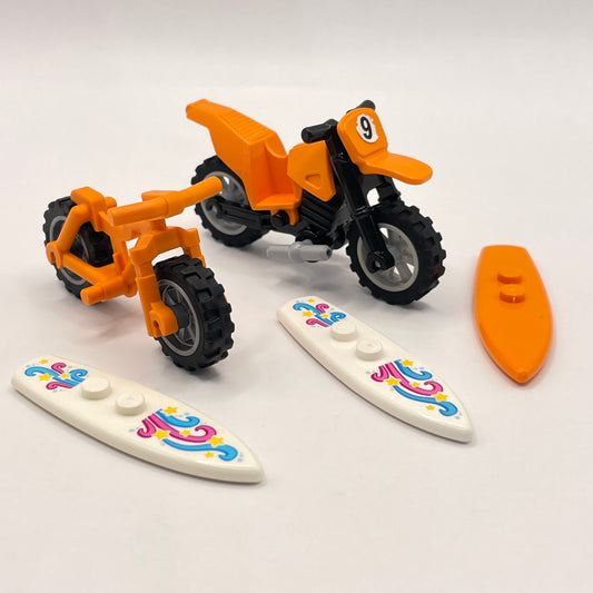 LEGO Surf Boards and Bikes, Orange, 5 Pieces