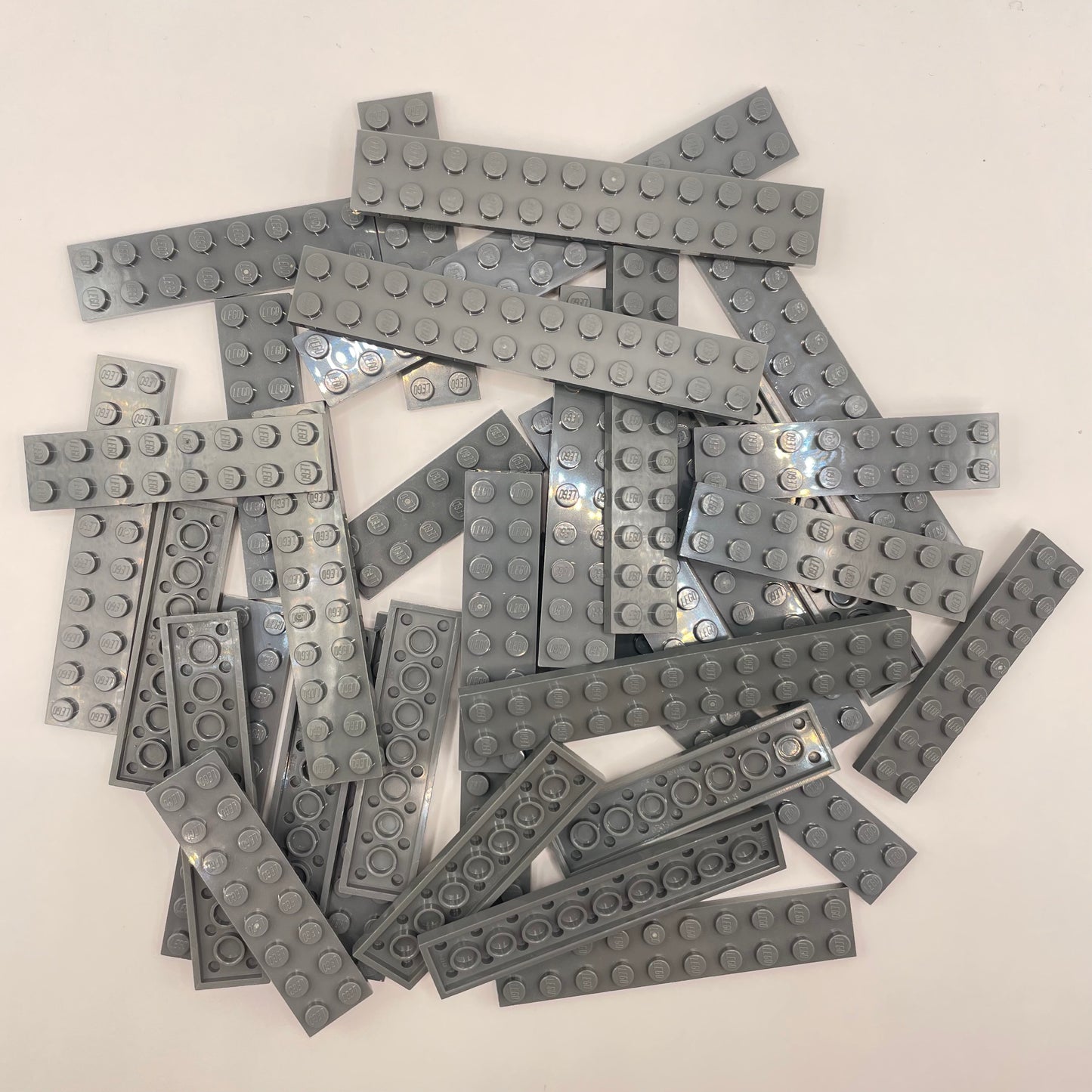 LEGO  Plates, 2x Wide Long, Dark Bluish Grey, Approx.90g