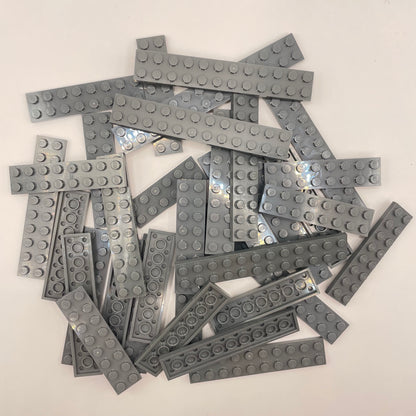 LEGO  Plates, 2x Wide Long, Dark Bluish Grey, Approx.90g