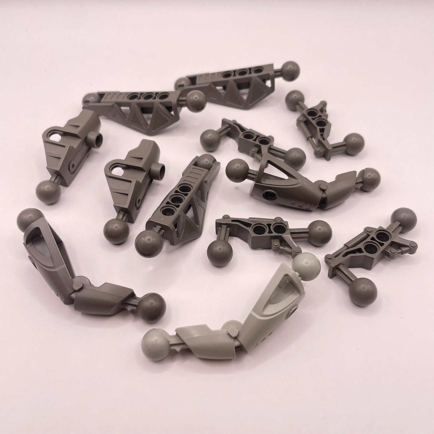 LEGO Bionicle, Ball Connections, Mixed Old Grey, Approx. 40g
