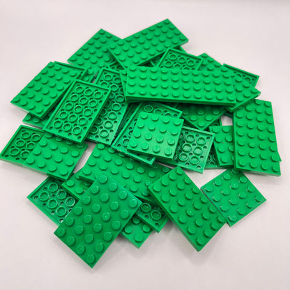 LEGO Plates, 4x Wide, Green, Approx. 110g