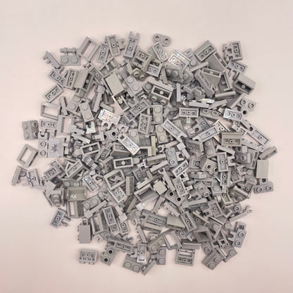 LEGO   SNOT and Plate 1x2, Light Bluish Grey, Approx. 125g