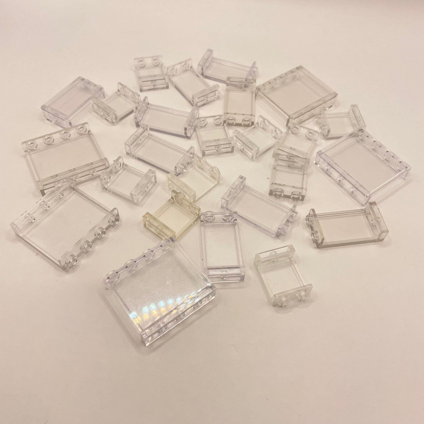 LEGO Transparent Clear, Small Panels, Building (25 Pieces)