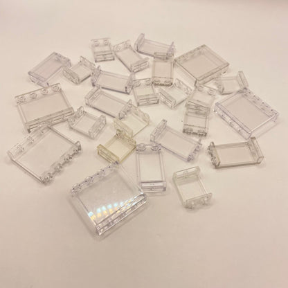 LEGO Transparent Clear, Small Panels, Building (25 Pieces)