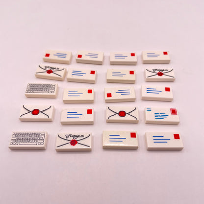 LEGO Prints and Stickers, Letters/Envelopes, 20,Pieces