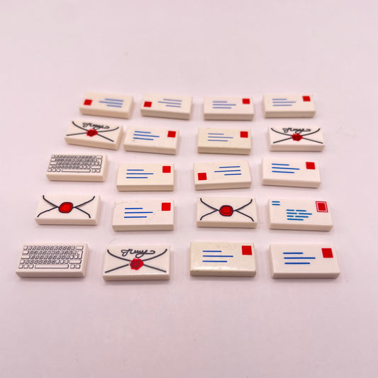 LEGO Prints and Stickers, Letters/Envelopes, 20,Pieces