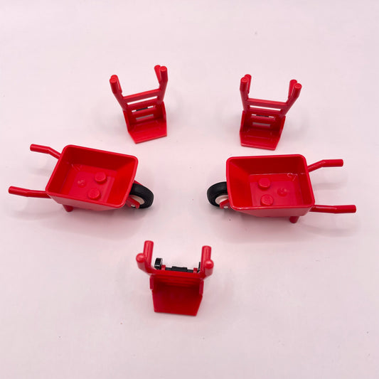LEGO Cargo Transport, Trolley, Wheelbarrow, 5 Pieces