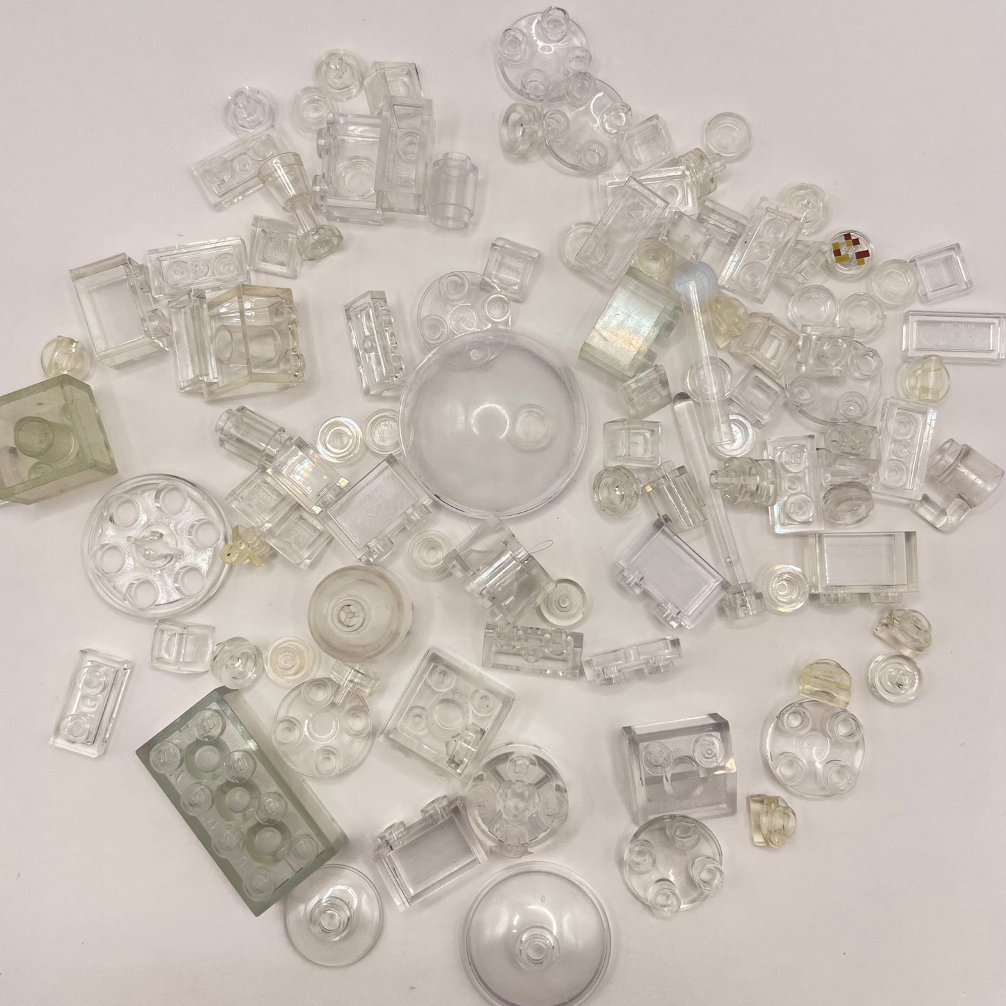 LEGO Transparent Clear, Mixed Pieces, Approx. 40g