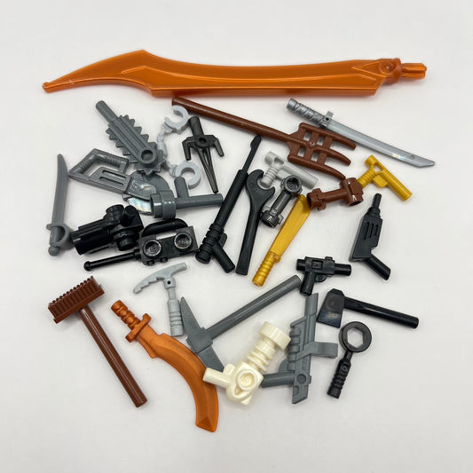 LEGO Tools and Weapons, Minifigure Accessories, 28 Pieces