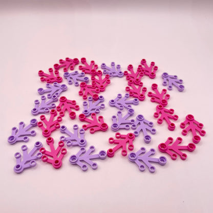 LEGO Small Leaves, Pink and Purple, 30 Pieces